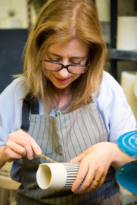Lara Scobie in her studio 2016